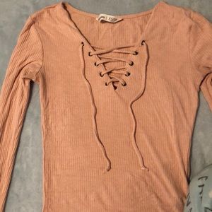 (xs) pink long sleeve from blue notes